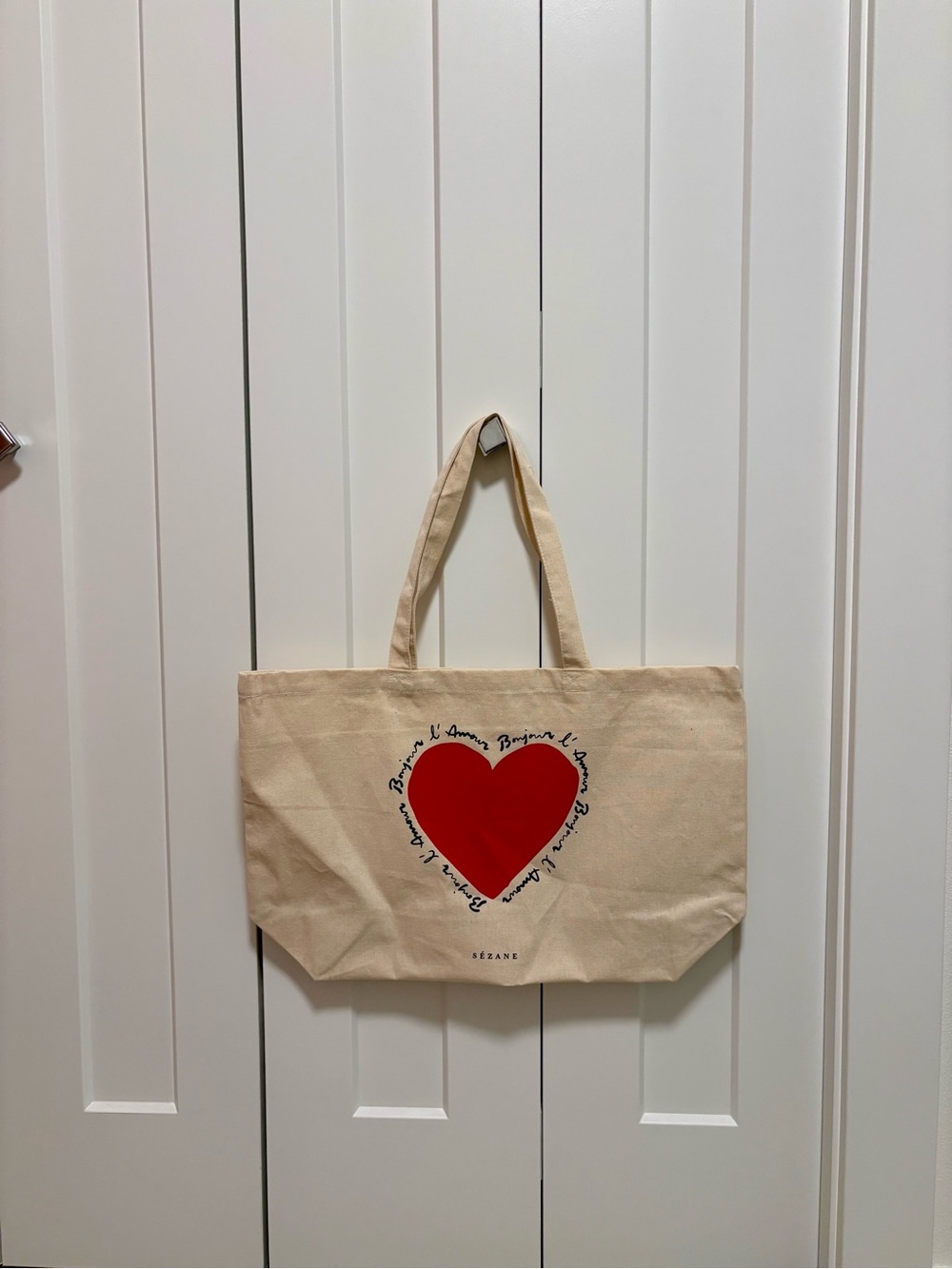 Sezane Canvas Tote Bag NWOT